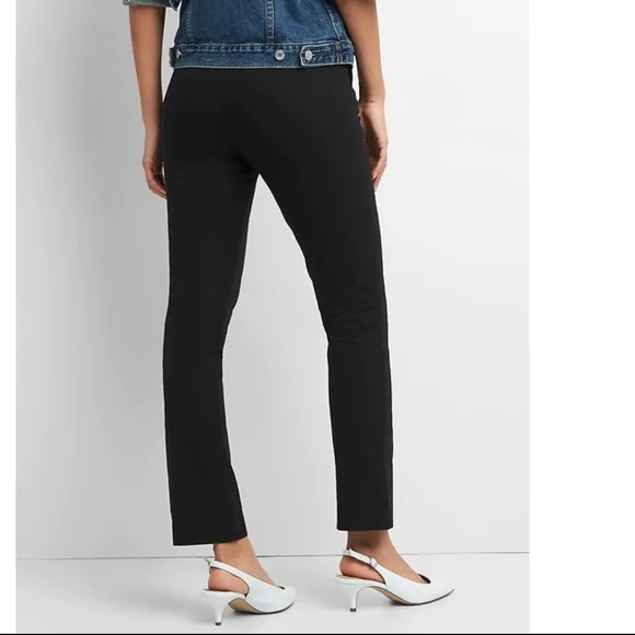 NWOT Gap High Rise Crop Kick Pants 6P Black v796 - Picture 2 of 3
